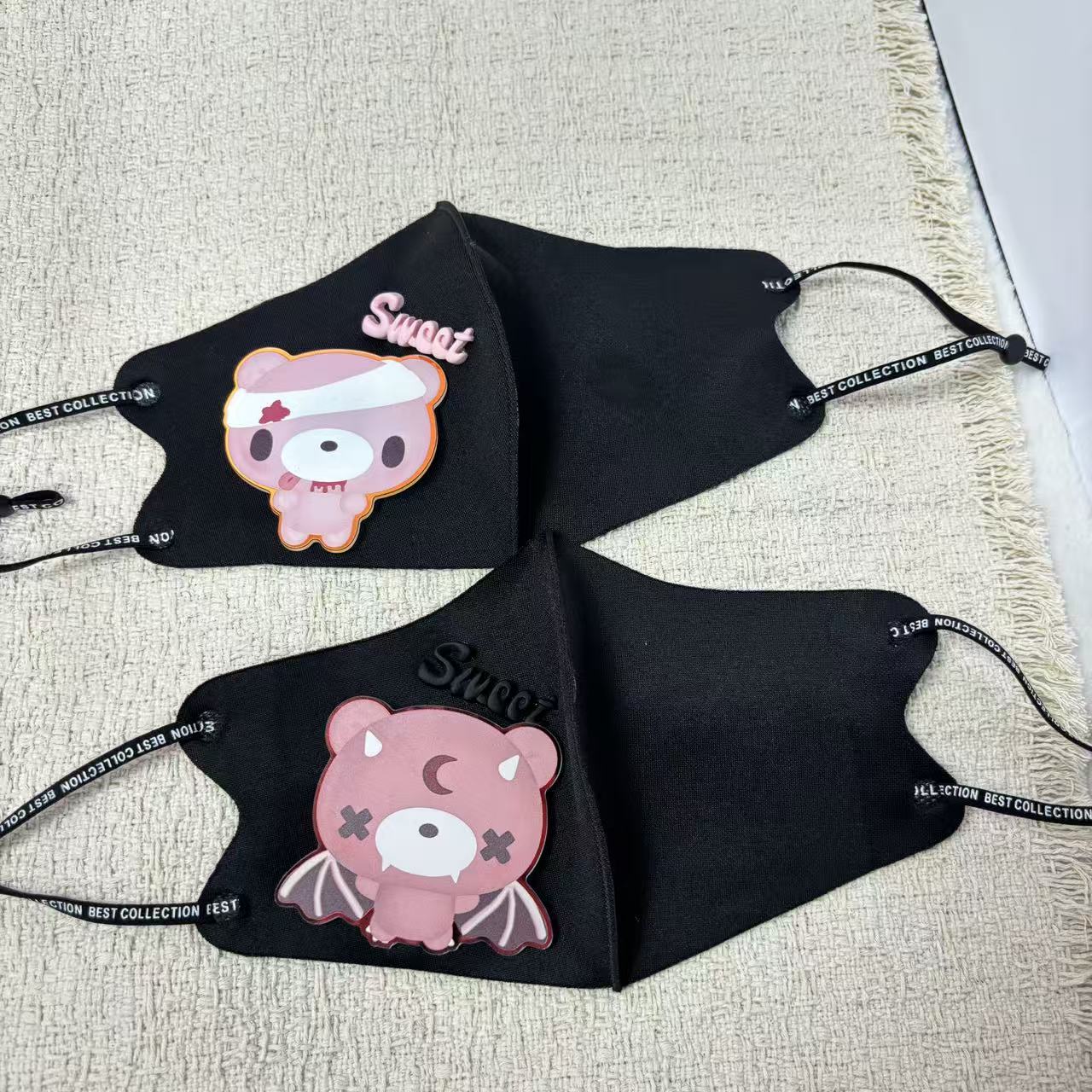 หน้ากากผ้าลายการ์ตูนหมีน่ารัก  - Cloth Face Mask Washable บทวิจารณ์และราคา