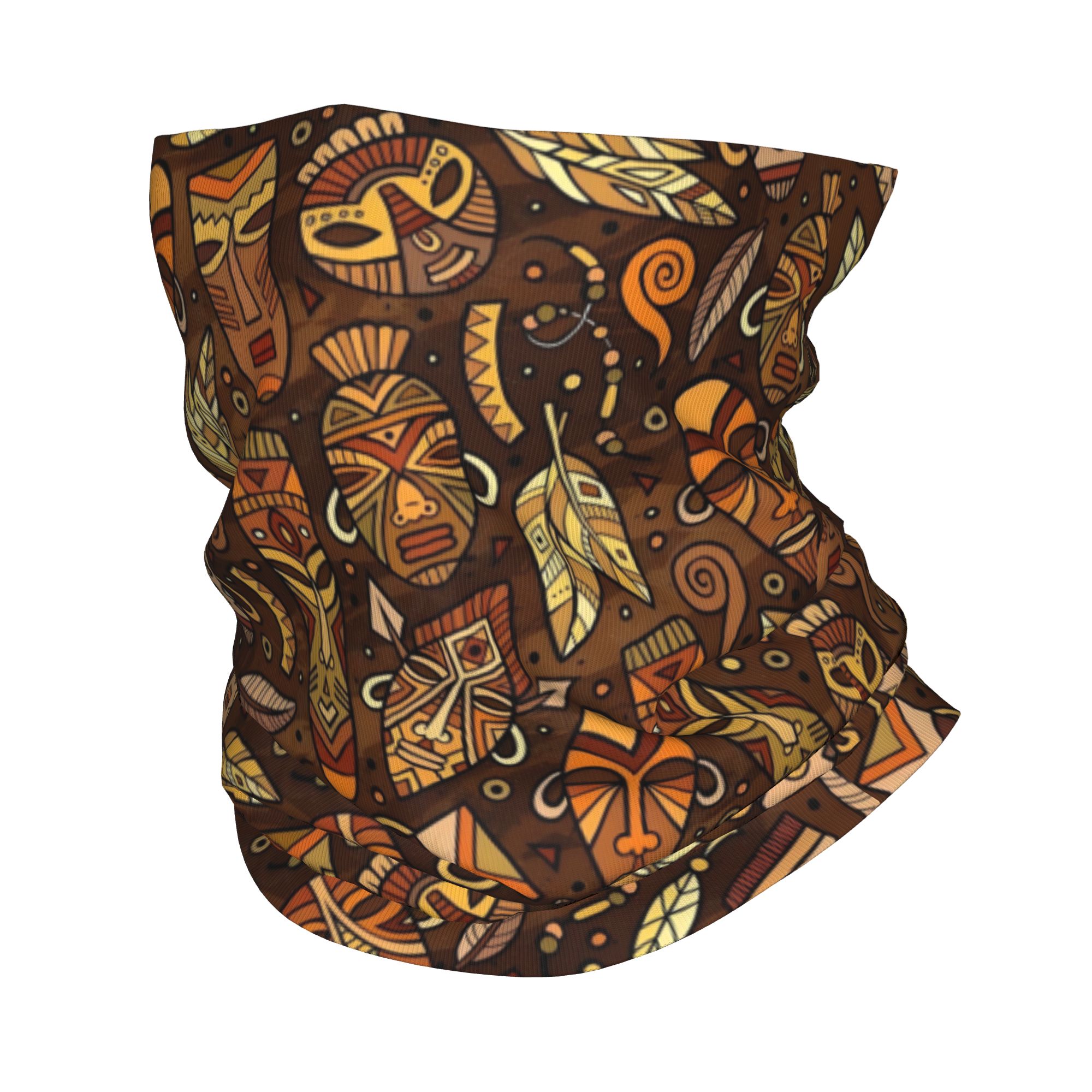 ผ้าพันคอแบบมีลายหน้ากากชนเผ่า  - Neck Gaiter Face Cover บทวิจารณ์และราคา